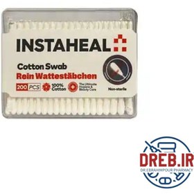 تصویر گوش پاک کن اینستاهیل 200 عددی _ Instaheal cotton swab 200pcs 