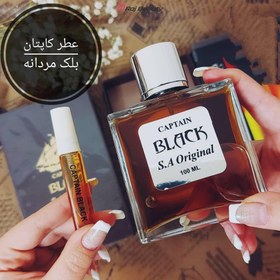 تصویر عطر کاپتان بلک مردانه Captain Black بهمراه جعبه چرمی – حجم ۱۰۰ میل 