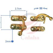 تصویر قفل آنتیک جعبه جواهرات 