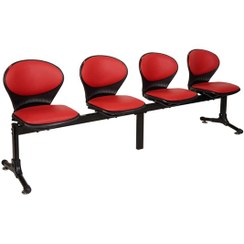 تصویر صندلی انتظار صدفی چهار نفره کد 401A 