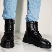 تصویر پوتین مردانه بنددار بغل زیپ - 799-30 