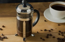 تصویر فرنچ پرس استیل 600cc استیل 600cc نقره ای