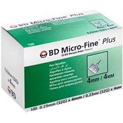 تصویر سرسوزن انسولین بی دی میکروفاین پلاس (BD-گیچ32-شماره4) 