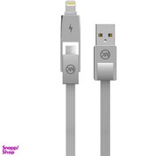 تصویر کابل تبدیل USB به Lightning و Micro USB دبلیو کی (WK) مدل Yiri Wdc-014 به طول 1m 