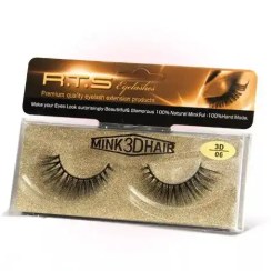 تصویر مژه موی سمور سه‌ بعدی کد 06 آر تی اس 3D otter hair eyelashes RTS code 06