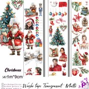 تصویر واشی استیکر شفاف کریسمس 