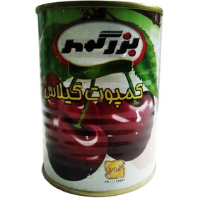 تصویر کمپوت گیلاس بزرگمهر 350 گرمی 