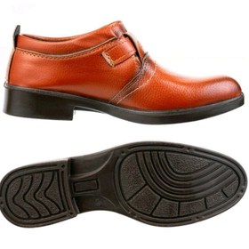 تصویر مردانه رویه چرم صنعتی کیفیت بالا زیره پیو - قهوه ای / 40 