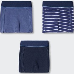 تصویر باکسر پسرانه مانگو کیدز کشسان طرح دار | MANGO Kids 47044760 