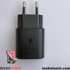 تصویر شارژر سامسونگ A55 کیفیت اورجینال - آداپتور به همراه کابل / مشکی Samsung Galaxy A55 Charger - EP TA800 - Original