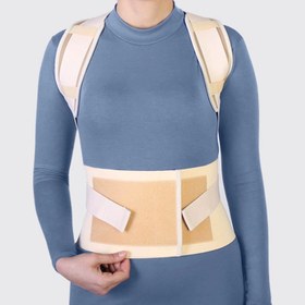 تصویر قوزبند کشی (همراه با کمربند) Posture Aid Brace With Back Support Belt