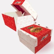 تصویر چاپ جعبه برگر سفره ای 