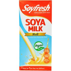 تصویر شیر سویا مالت ( وگان ) ۱ لیتر سوی فرش – soyfresh 