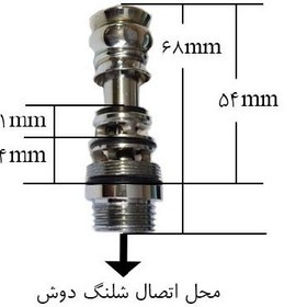 تصویر سوپاپ شیر حمام مدل اهرمی 