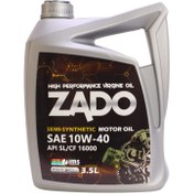 تصویر روغن موتور خودرو زادو مدل SAE 10W-40-SL حجم 3.5 لیتر 