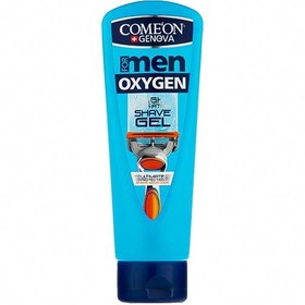 تصویر ژل اصلاح کامان مدل Oxygen حجم 200 میلی لیتر Kaman Oxygen shaving gel, volume 200 ml