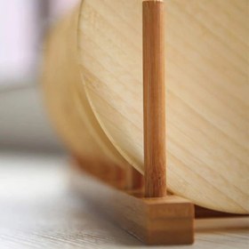 تصویر استند بشقاب بامبو وارداتی 