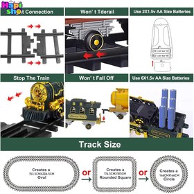 تصویر قطار اسباب بازی بزرگ کنترلی دودزا با فیگور حیوانات مدل Classical Train_اسباب بازی 