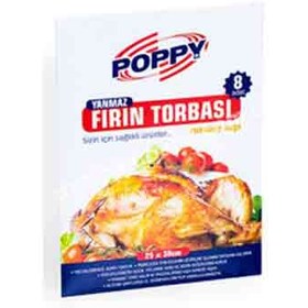 تصویر کیسه پخت در فر پاپی POPPY تعداد 8 عددی 25 × 38 سانتی 
