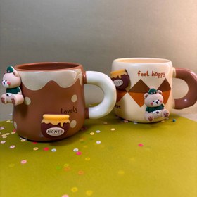 تصویر ماگ خرسی ماگنت دار 