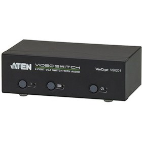 تصویر سوئیچ 2 پورت VGA/Audio آتن مدل VS0201 ا Aten VS0201 2-Port VGA/Audio Switch Aten VS0201 2-Port VGA/Audio Switch
