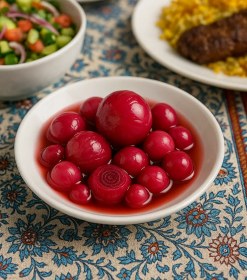 تصویر ترشی پیاز ریز 100% اورگانیک 