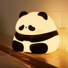 تصویر چراغ خواب سیلیکونی طرح پاندا Panda silicon lamp