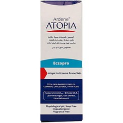 تصویر لوسیون شوینده بسیار ملایم آردن اتونپیا مناسب پوست خیلی خشک مدل eczopro حجم 200 میلی لیتر Ardene atopia very mild cleansing lotion suitable for very dry skin eczopro 200ml