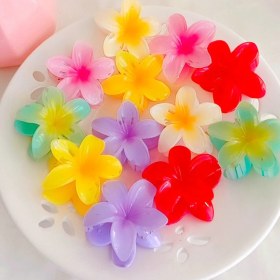 تصویر کلیپس گل پلومریا - قرمز 