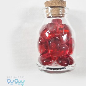تصویر شیشه قلب شیشه ای 