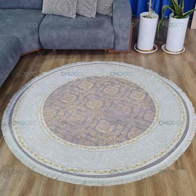 تصویر فرش گرد مدرن کد C03 