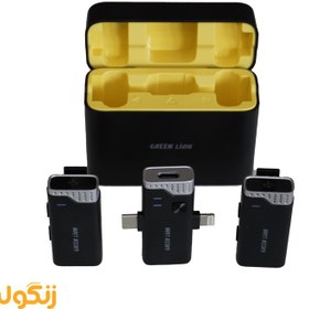 تصویر میکروفن یقه ای گرین لاین مدل 3in1 360 GN3IN1MIC360D Green Lion 3in1 360 Microphone GN3IN1MIC360D