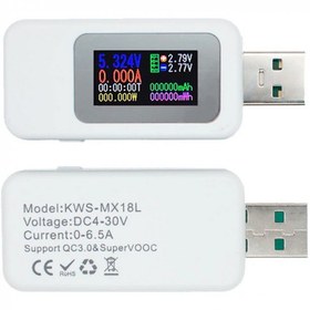 تصویر تستر USB و مانیتورینگ کیویسی keweisi KWS-MX18L 