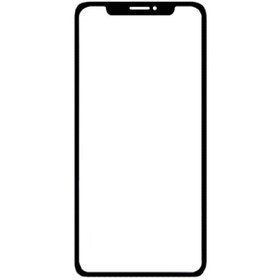 تصویر گلس تعمیراتی آیفون X/XS مشکی + oca - اورجینال اپل glass iphone x/xs