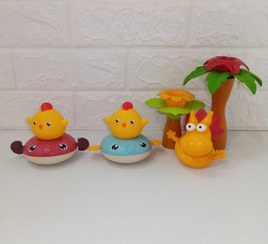 تصویر جوجه شناگر آبپران حمام کودک دماسنج دار 