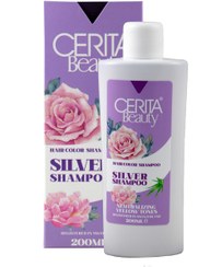 تصویر شامپو رنگساژ سریتا سیلور Cerita shampoo hair color silver 200ml