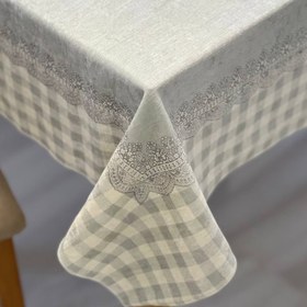 تصویر رومیزی ضد لک مخمل - مربع ( میز عسلی ) tablecloth