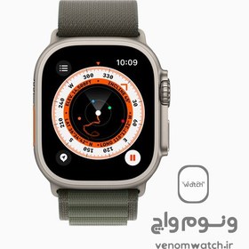 تصویر ساعت هوشمند طرح اپل واچ اولترا top-1 hi ultramax - تیتانیومی بند مشکی ا top-1 hi ultramax smartwatch top-1 hi ultramax smartwatch