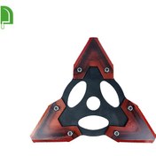 تصویر تیغه علف تراش ۳ پر فولادی دندانه دار 