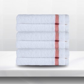 تصویر ست حوله مهمان 6 تکه ادنا با ابعاد 30 در 30 سانتیمتر برند efabrika Edna Cotton 6-Piece 30 x 30 cm Guest Hand Towel Set