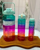 تصویر قمقمه 3 قلو sports گنجایش 2 لیتر - سبز 