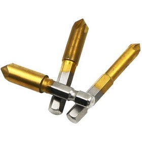 تصویر مته خزینه زن پخ دار 82 درجه درسایزهای 9-8-6 میلی متر 