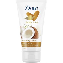 تصویر کرم مرطوب کننده دست داو حاوی روغن نارگیل مدل restoring care p حجم 75 میلی لیتر dove moisturizing hand cream containing coconut oil model Restoring Care 75ml