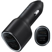 تصویر شارژر فندکی اصلی سامسونگ Samsung EP-L4020 Car Charger Duo توان 25 وات 