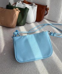 تصویر کیف دوشی زنانه میو میو مدل 4638 جنس چرم 