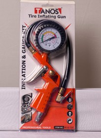 تصویر بادپاش و درجه باد لاستیک تانوس مدل PG-01-220 - کد ۷۰۶ Tanos Tire Inflating Gun with Gauge Model PG-01-220