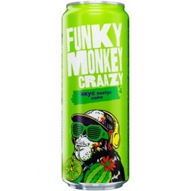 تصویر نوشیدنی گازدار FUNKY MONKEY با حجم 450ml در دو طعم مختلف - توت ا FUNKY MONKEY CRAZY FUNKY MONKEY CRAZY