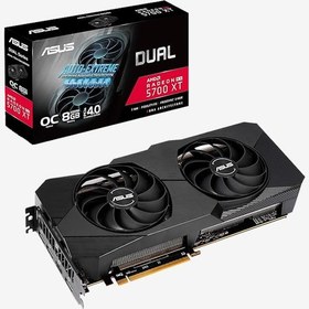 تصویر کارت گرافیک ASUS RX 5700 XT EVO DUAL (درحد نو – پیج پلمب – بدون جعبه) 