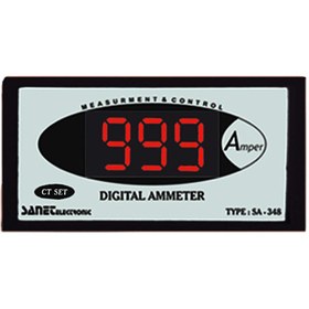 تصویر آمپرمتر دیجیتال مولتی 48*96 صانت الکترونیک مدل SA-348 Sanet Electronic SV-348 Digital multi Ampermeter 96*48