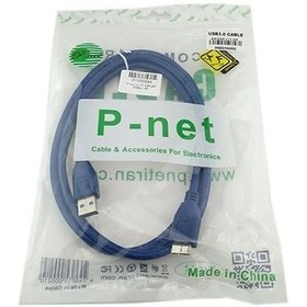 تصویر كابل هارد اكسترنال usb3 1.5m برند p-net p-net external hard